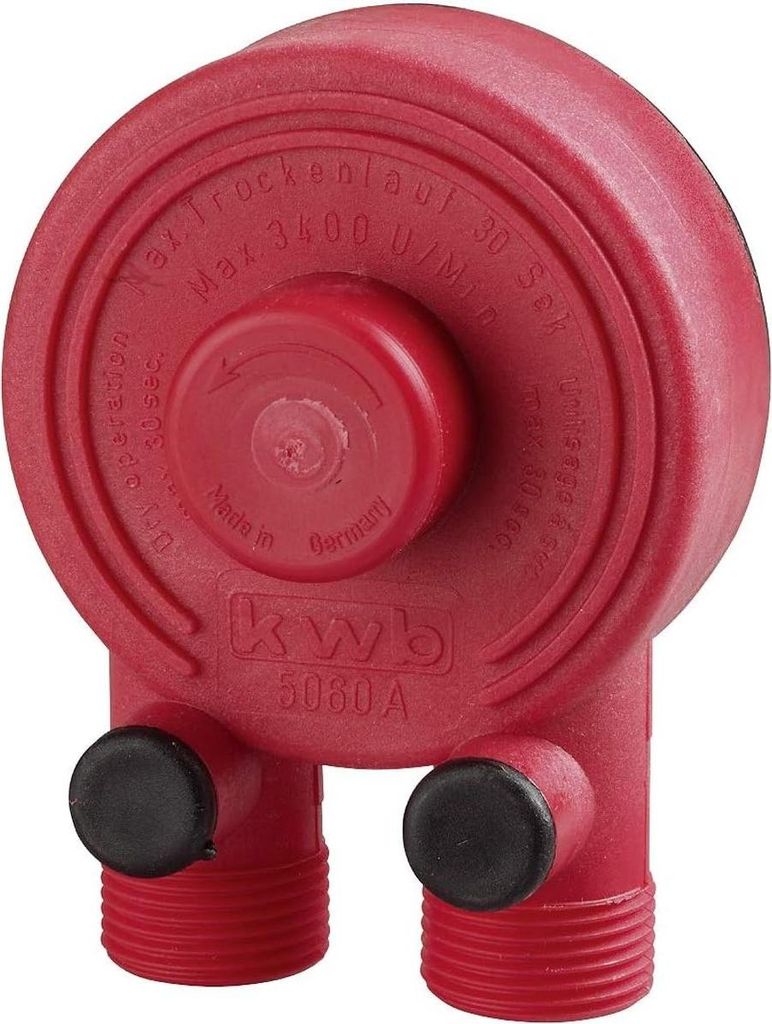 kwb Kombi-Pumpe P60 Bohrmaschinen-Pumpe 3000 l/h, selbstansaugend, Gewinde-Anschluss R 3/4 , f. Schlauch-Adapter 44593 und 44654 Zoll, Germany