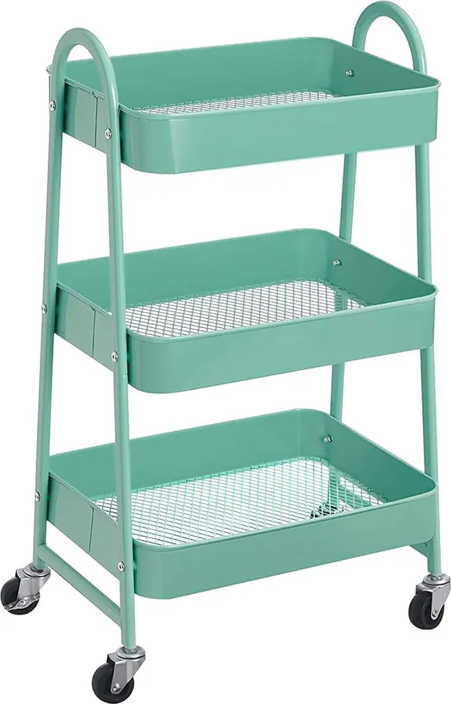 Chariot à 3 niveaux pour rangement bureau, atelier et matériel créatif