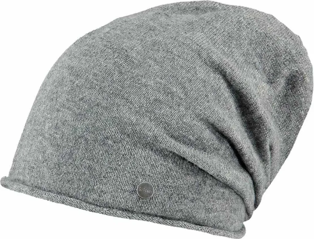 Bonnet femme Barts Romeo Beanie en maille cachemire douce Dark Heather