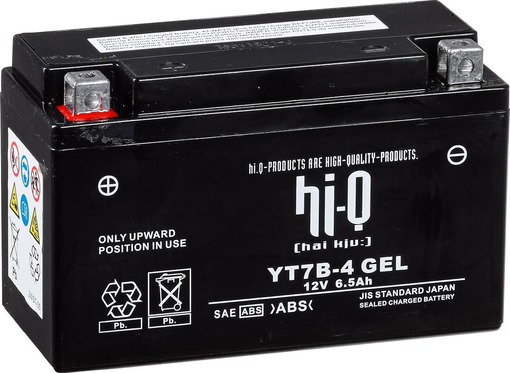 Hi-Q Batterie AGM Gel 12V 6.5Ah, Wartungsfrei für Motorrad Produktbild 