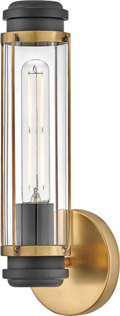 Masthead Wandleuchte Messing/schwarz IP44 HK-MASTHEAD1-HBBK