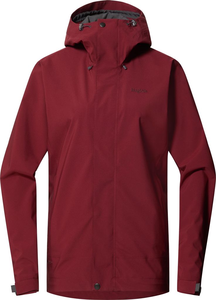 Haglöfs Damen Breeze Proof Regenjacke Carmine Red XL Produktbild 