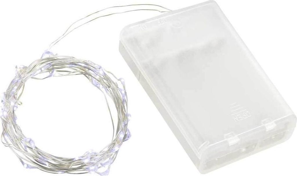 Linder Exclusiv Vianočný reťaz na batérie 50 LED Studená Obrázok produktu 