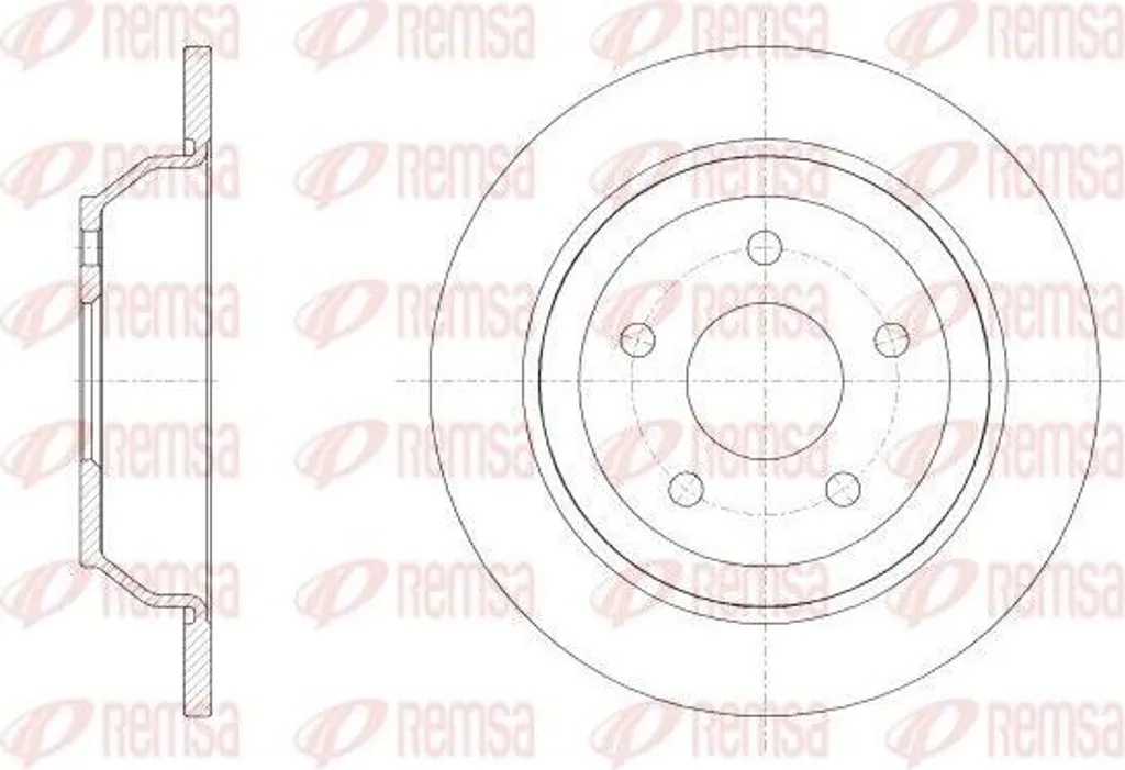 Disque de frein haute résistance REMSA 62538.00 fonte OE
