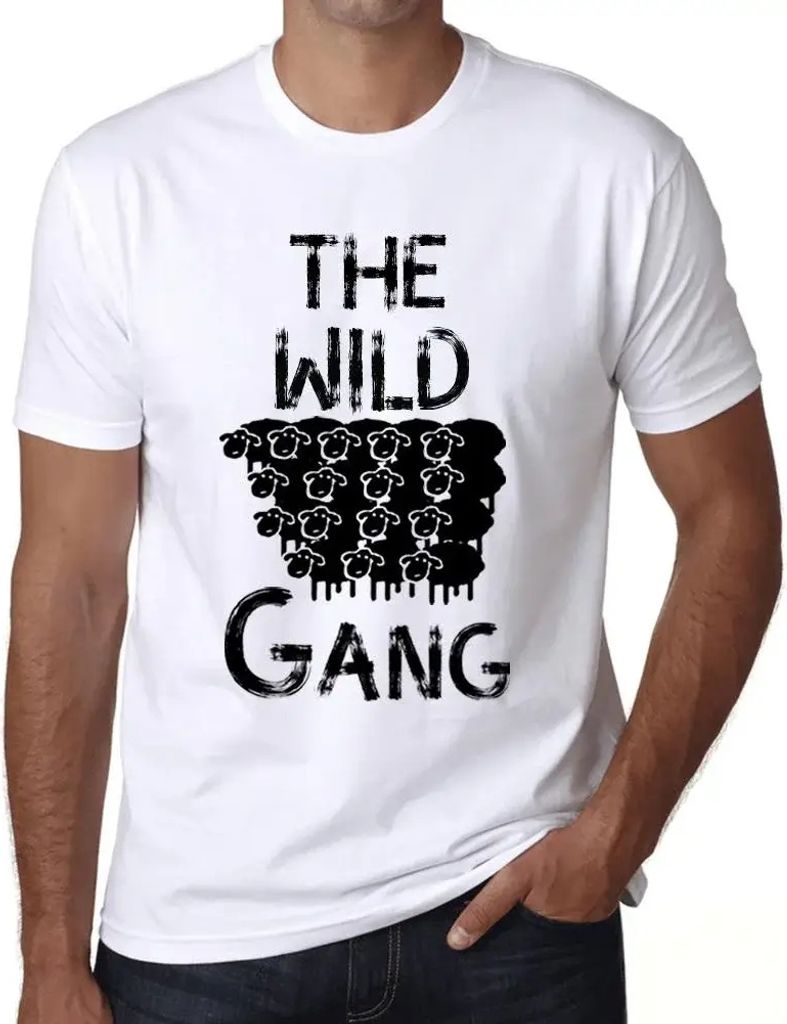 Herren Grafik T-Shirt Die wilde Bande – The Wild Gang – Öko-Verantwortlich Vintage Jahrgang Kurzarm Lustige Druck Geburtstag Geschenk Mann