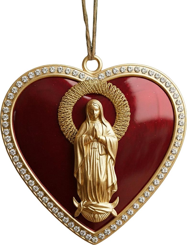 Herzförmiger Weihnachtsanhänger aus Acryl für drinnen und draußen, ideal für Zuhause, Büro, Weihnachtsfeiern und als Weihnachtsbaumschmuck.