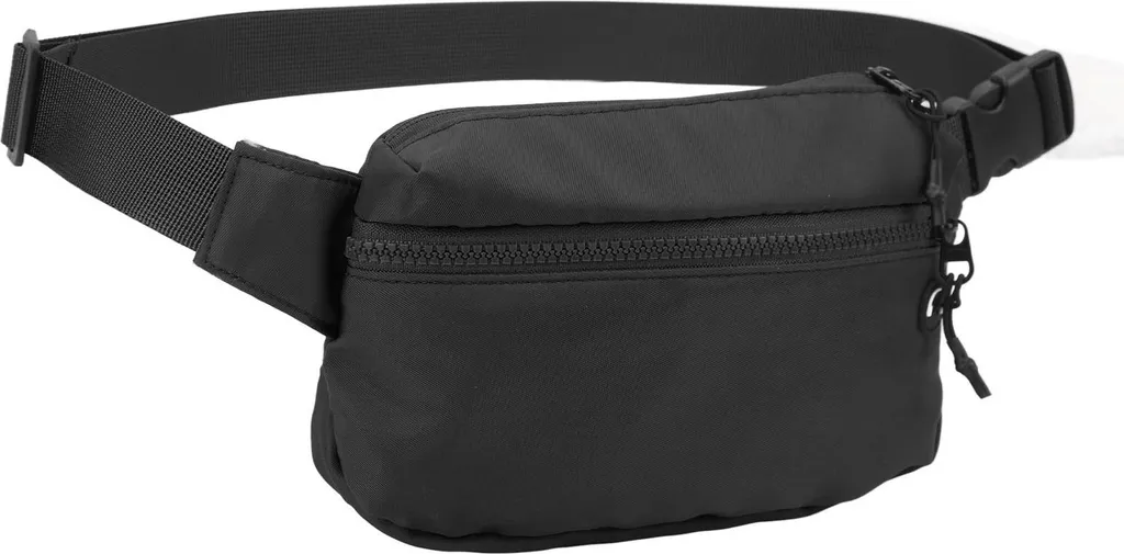 Marsupio Running Grande Capacità Nero Impermeabile con Foro Cuffie - 2