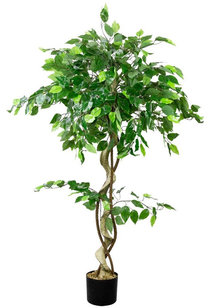 Decovego Künstlicher Ficus Benjamin, Kunstpflanze, 120 cm Produktbild 
