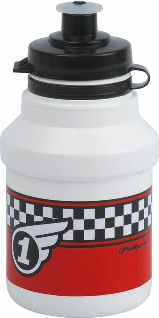 POLISPORT Wasserflasche Race White Clip-On Cap 350ml