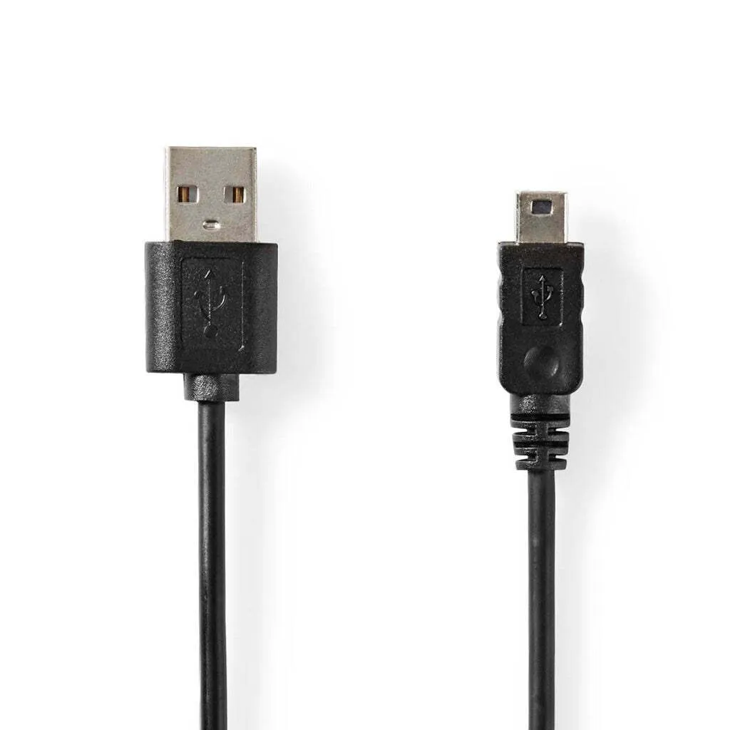 Cavo USB 2.0 a Mini USB 5 Pin 2m | Dati 480Mbps per Fotocamere e HDD