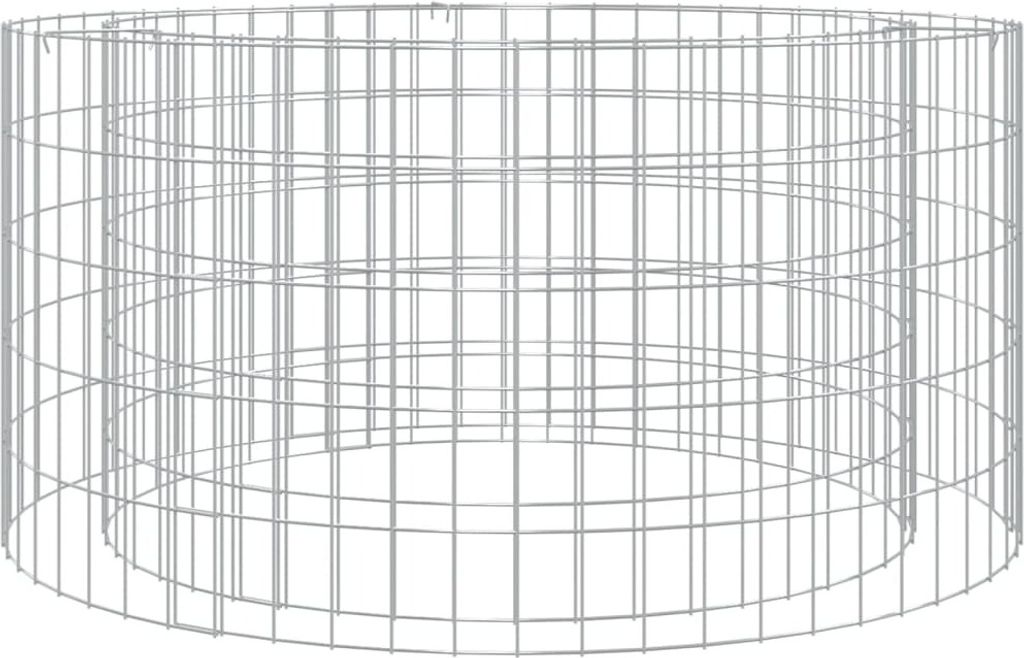 vidaXL Foyer en gabion Ø 100 cm Fer galvanisé Image du produit 