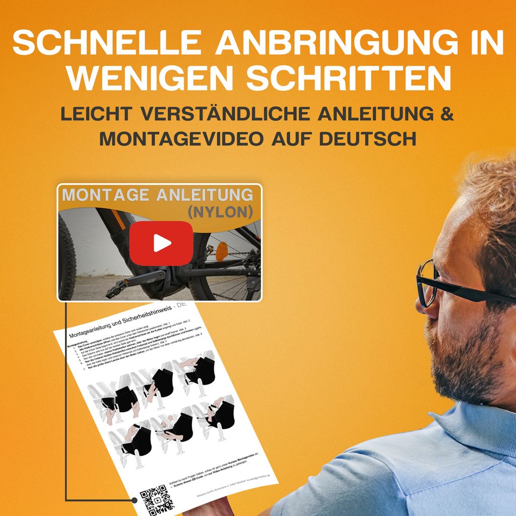 WHEELOO Ebike Motor Motorschutz aus Nylon I Schutzhülle für Produktbild 5