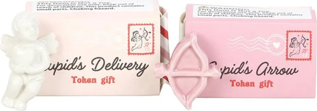 Kit souvenirs pour fête prénatale ou mariage Cupid's Delivery 24 pièces rose