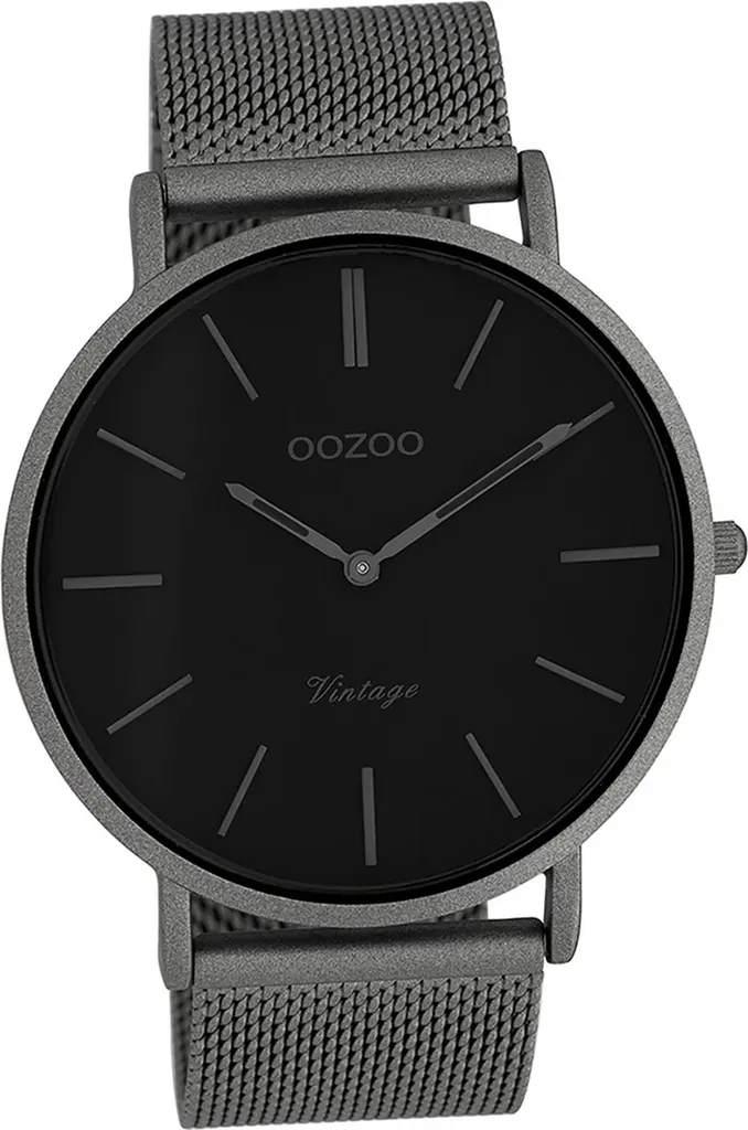 Montre Hommes Oozoo C9928 Vintage Series Grise avec Bracelet en Acier