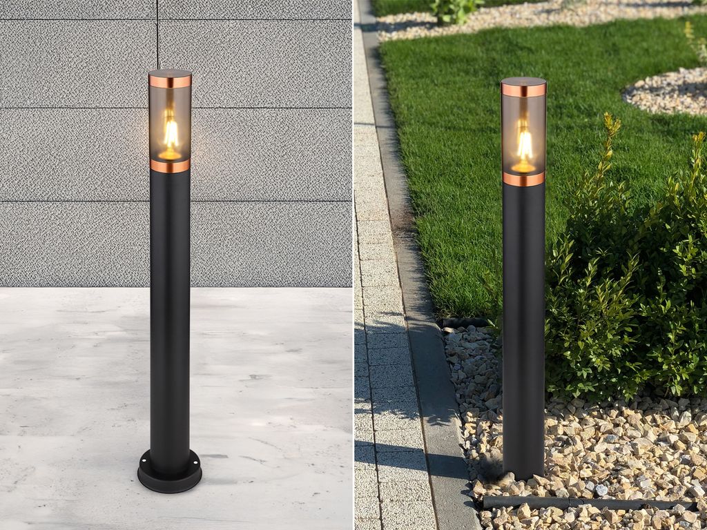 LED Wegeleuchte aus Edelstahl für Garten Wegbeleuchtung Terrassenlampe, H 80cm