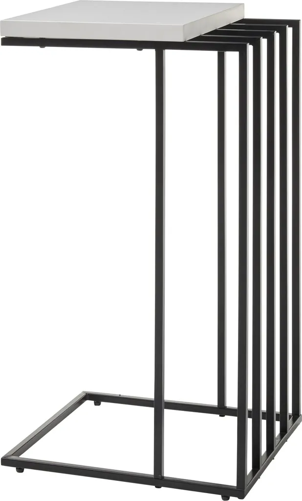 Meuble d'appoint JUBA blanc pour petit espace - Gain de place 70cm