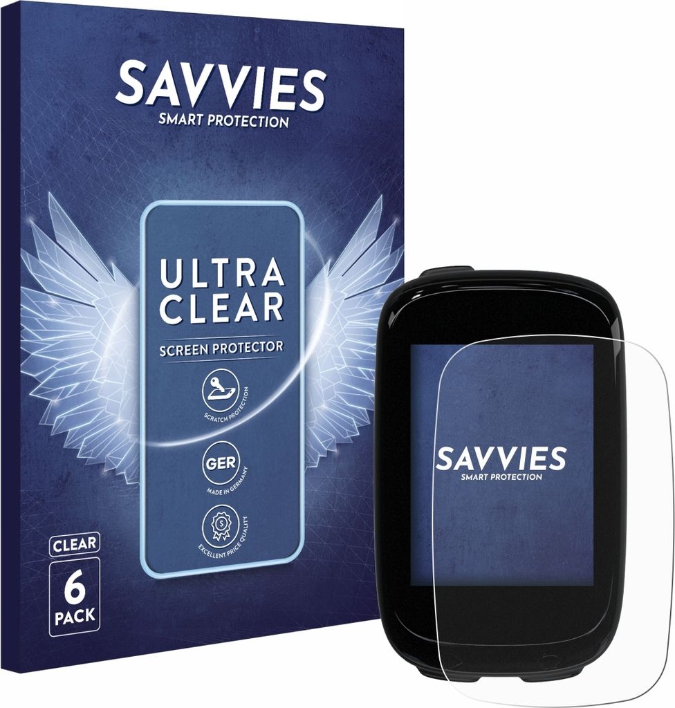 6x Für Decathlon Van Rysel GPS 500 Schutzfolie Savvies Displayschutz Display Schutz Folie Klar Transparent