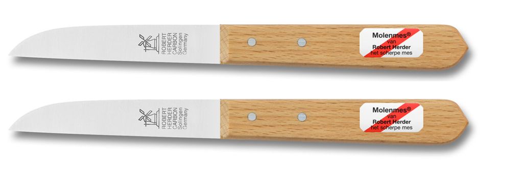 Robert Herder mlýnský nůž nerezavějící dřevo 92 mm - 2 kusy Obrázek produktu 