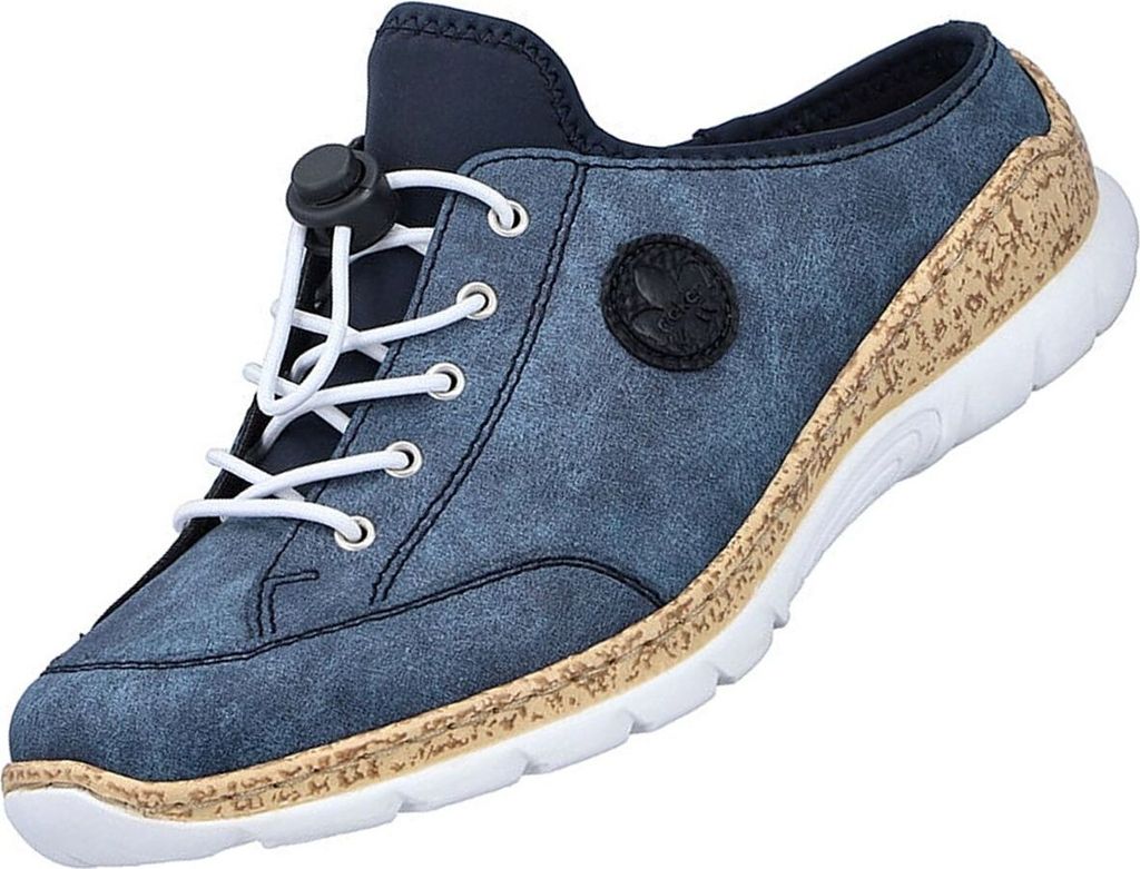 Rieker Sportliche Slipper Damen 31393837313934 Blau 40 EU