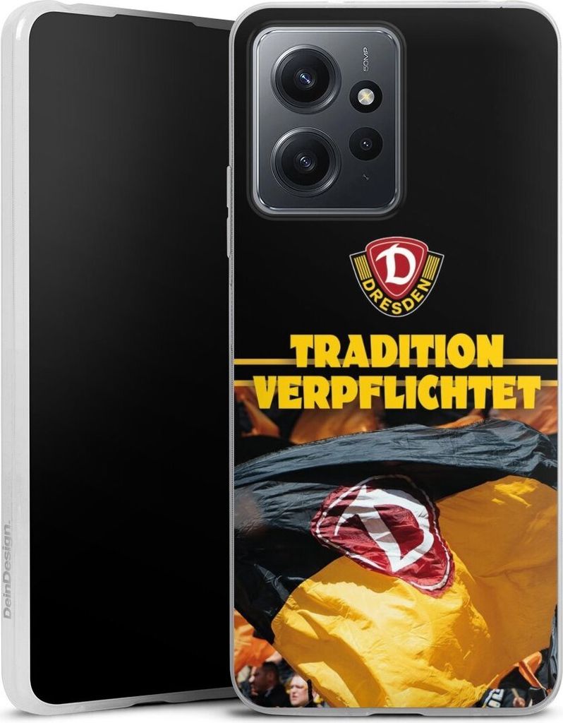 DeinDesign Slim Hülle für Xiaomi Redmi Note 12 4G Silikon Case Ultra Dünn Handyhülle Fanartikel SG Dynamo Dresden SGD