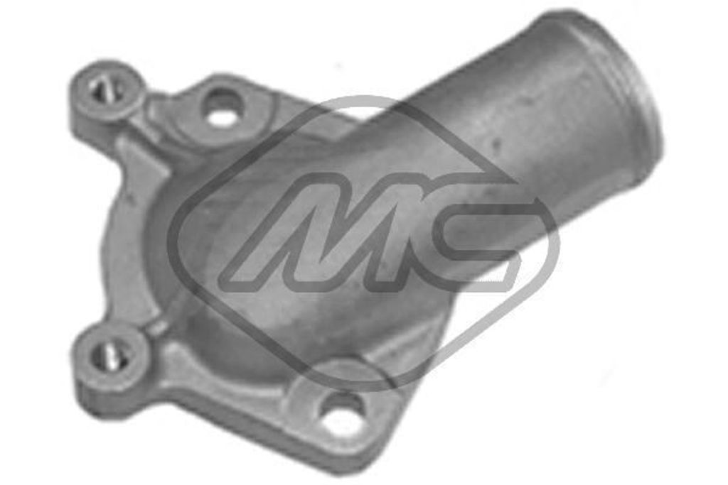 Metalcaucho 06030 Kühlmittelflansch für OPEL Corsa C Schrägheck (X01) Wasserflansch