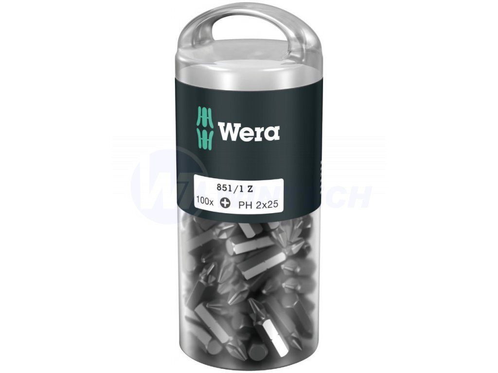 Bit PH2 - 25 mm, WERA - 100 ks / blister / balenie 1 ks Zdjęcie produktu 