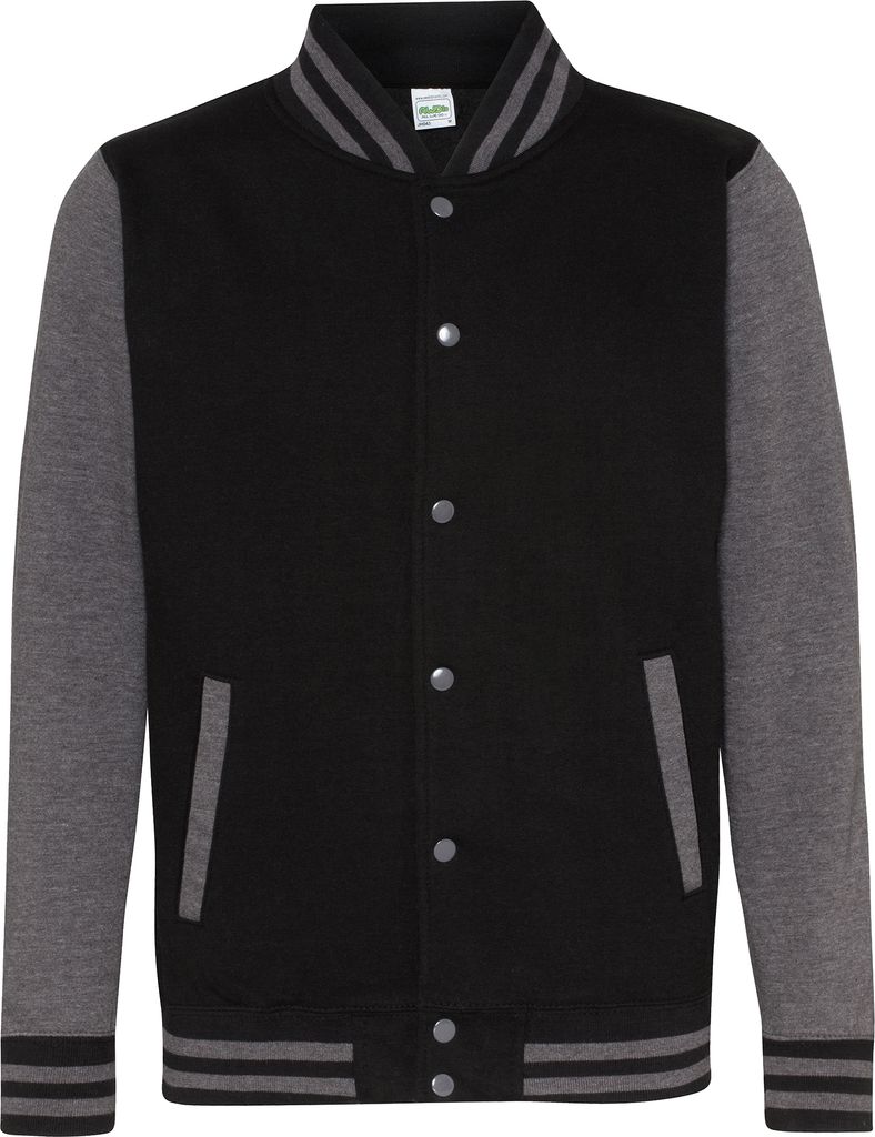 Awdis Uni College-Jacke PC2083 (S) (Schwarz/Anthrazit)