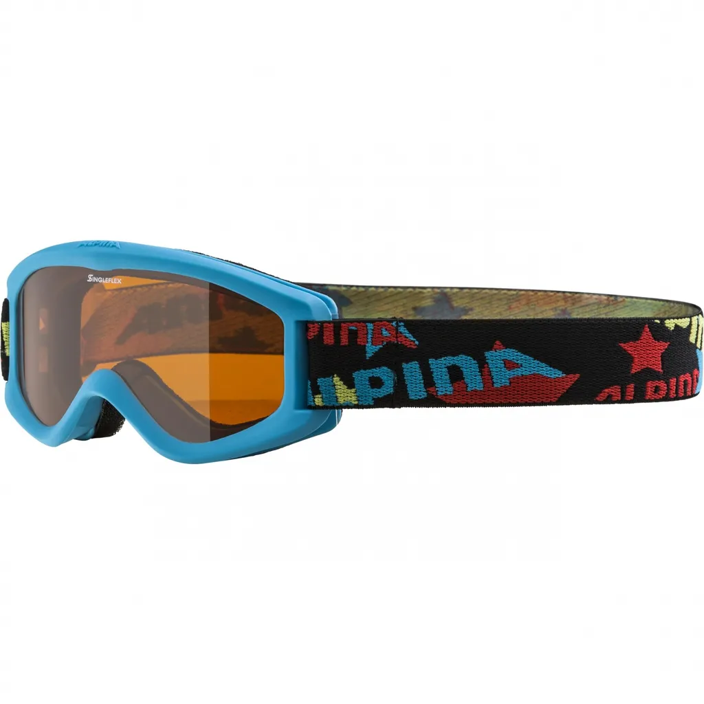 Masque de ski avec grand écran cyan SLT pour une visibilité totale