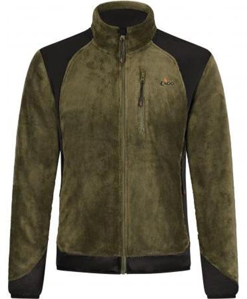 Fleecejacke Herren (Oliv/Schwarz) Größe L Produktbild 