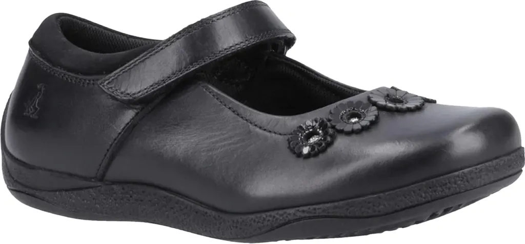 Hush Puppies Christina FS10944 Chaussures Scolaires en Cuir Noir 30,5