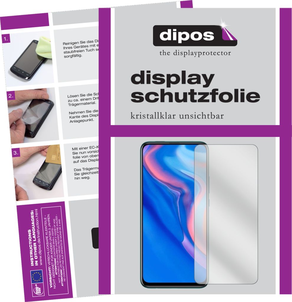 1x Schutzfolie für Huawei P Smart Pro (2020) klar Displayschutzfolie Folie Display Schutz dipos