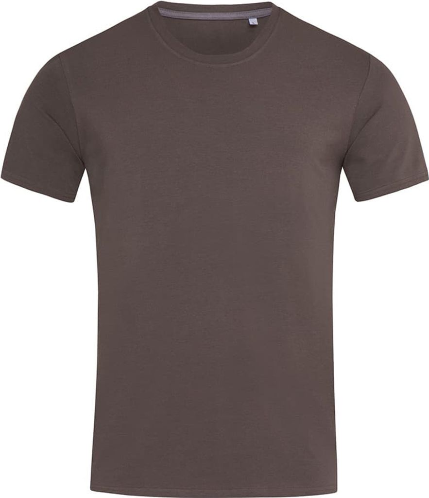 Stedman Stars Herren T-Shirt Clive mit Rundhalsausschnitt AB384 (XL) (Dunkelbraun)