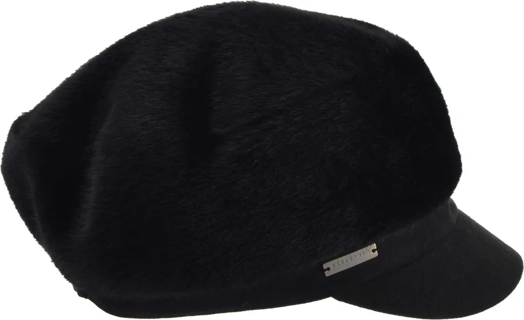 Casquette Elbsegler Seeberger en Fourrure Artificielle Noire Taille Unique