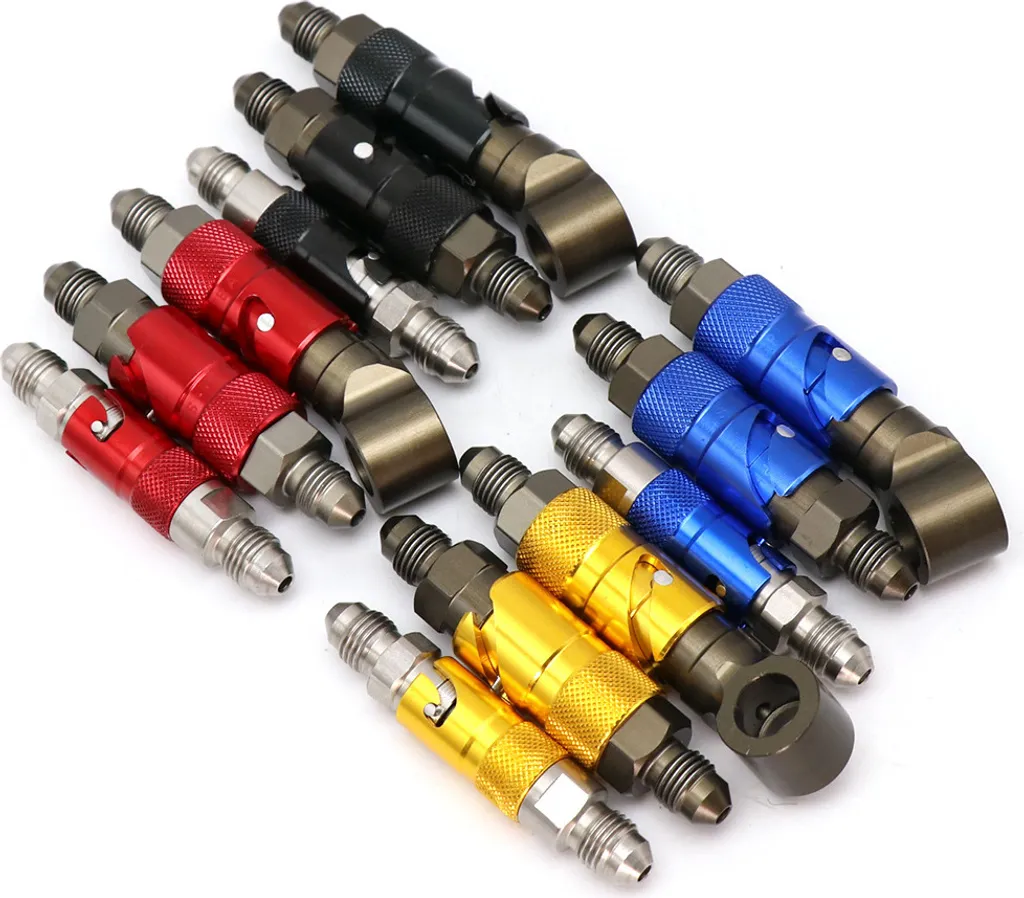Raccordo Sgancio Rapido AN3 Alconstar Tubo Freno Moto Nero