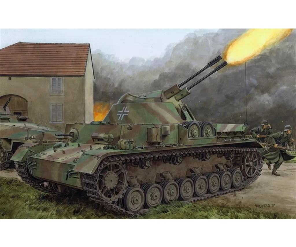 Char Antiaérien IV Kugelblitz 3cm Dragon 1:35 - Kit Modélisme Haut de Gamme
