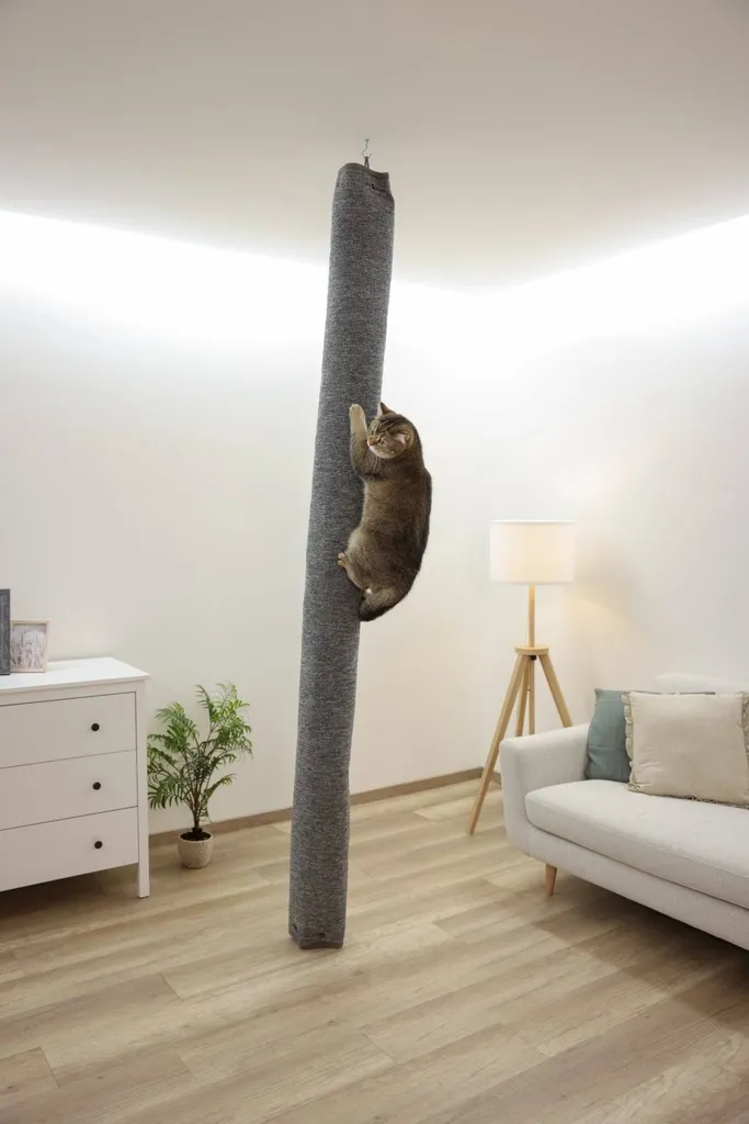Sacco Arrampicata Gatti Kerbl Carpet 240cm - Tiragraffi a Soffitto