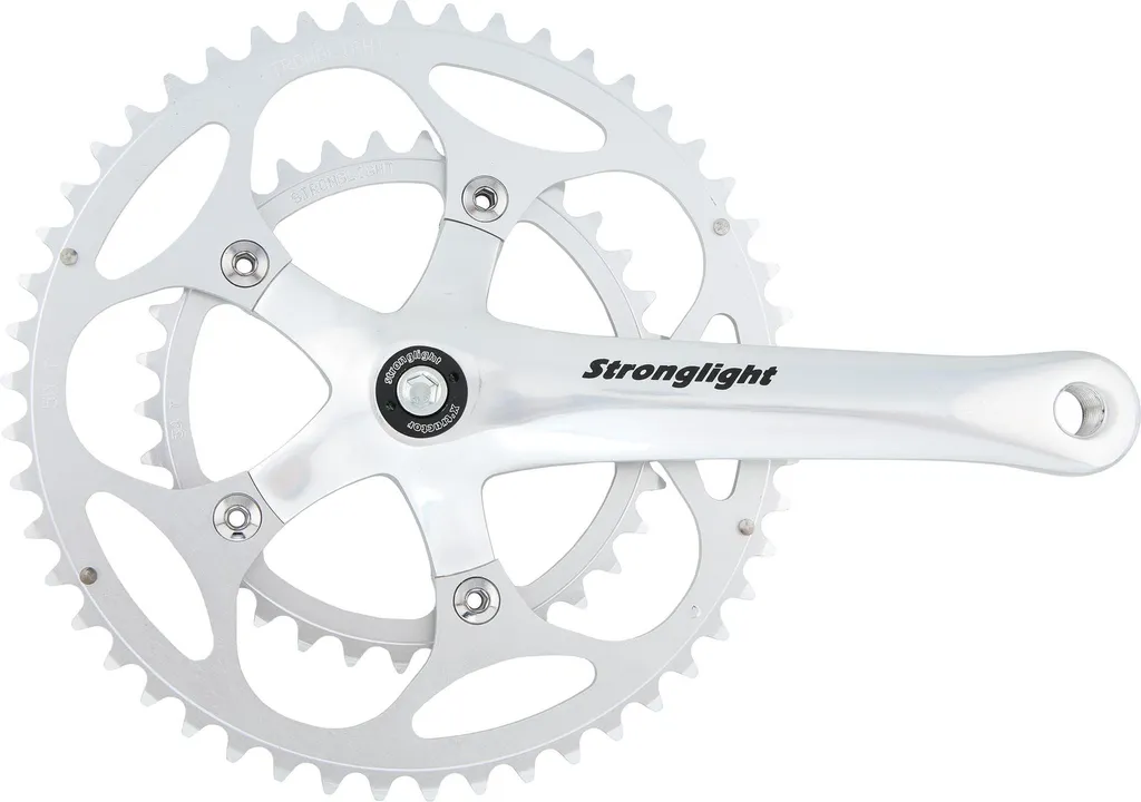 Pédalier de Route Stronglight Impact 34/50 Dents Argent Longueur 170