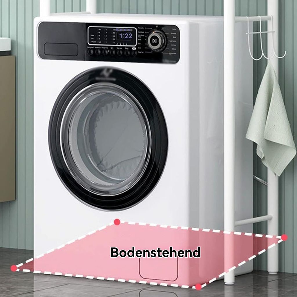 Badregale, 3-stufiges Badezimmerregal, vertikales Regal mit Produktbild 6