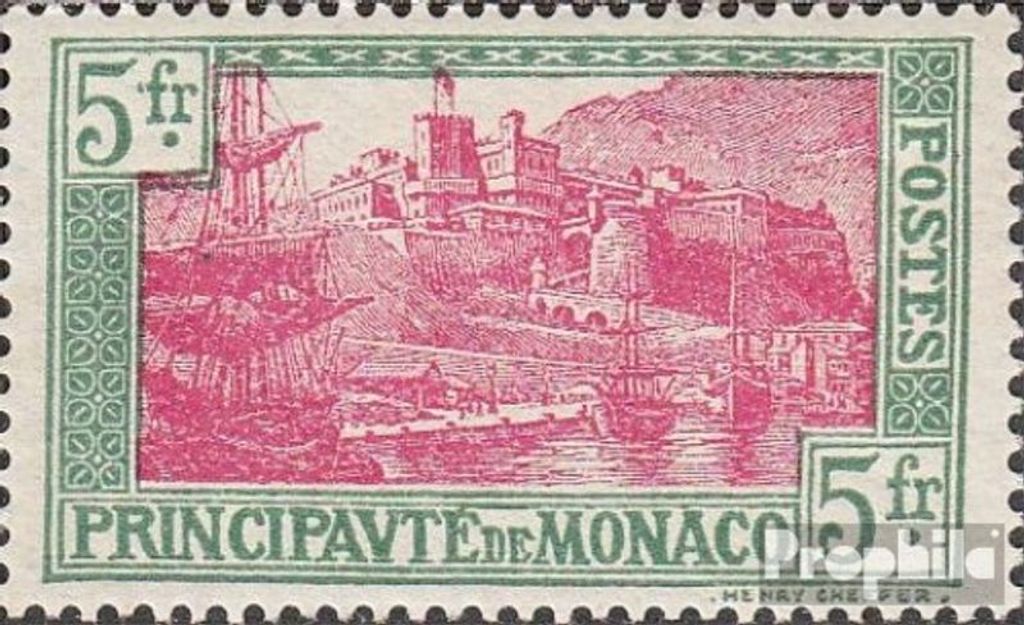 Briefmarken Monaco 1925 Mi 102 postfrisch Ansichten