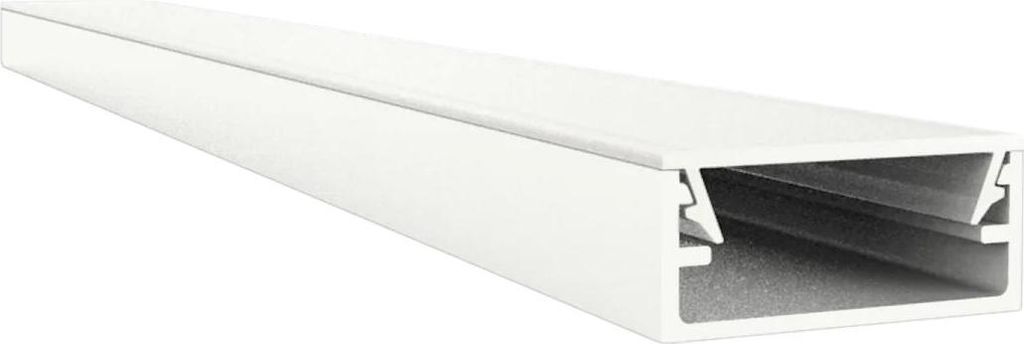 Ultraflaches LED Alu Aufbauprofil 2m EXO-N1_16 (16 mm) –| Schmales Aluminiumprofil für LED-Strips