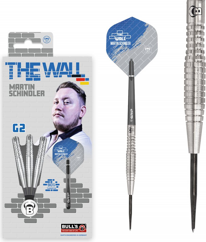 BULL'S Martin Schindler Generation 2 Steeldart 25g | Pro Dartpfeil Steel Dart Darts