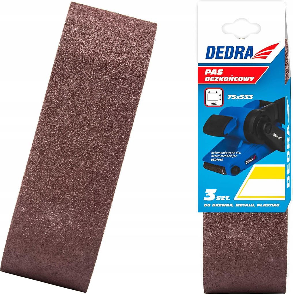 Endlosband 120gr, 75x533mm, 3er Set