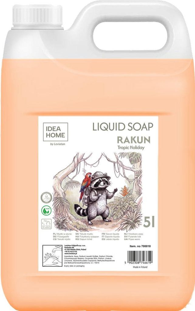 IDEA HOME Rakun Tropic Holiday Flüssigseife 5L Kanister – Produktbild 