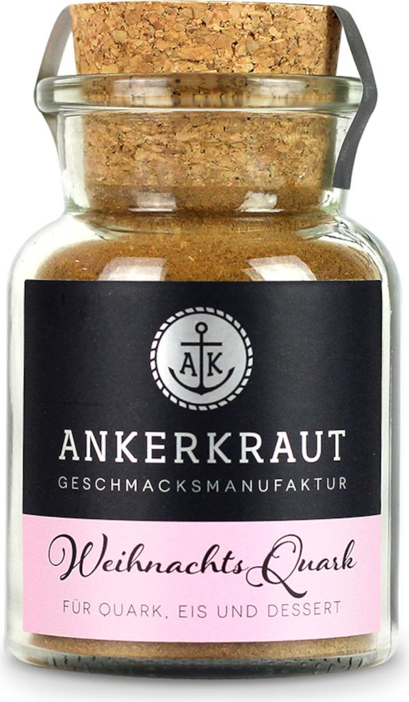 Weihnachtsquark mit Tonkabohne, 115g im Korkenglas