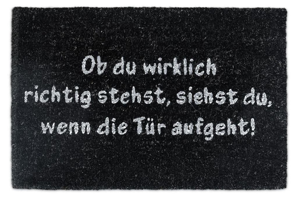Relaxdays Fußmatte Kokos, 40x60cm, rutschfeste Produktbild 