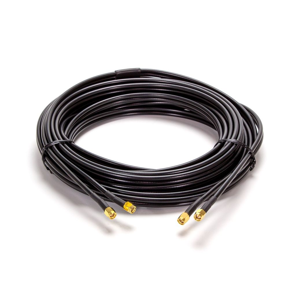 SMA Male to SMA Male 10m Twin Coaxial Cable Obrázok produktu 