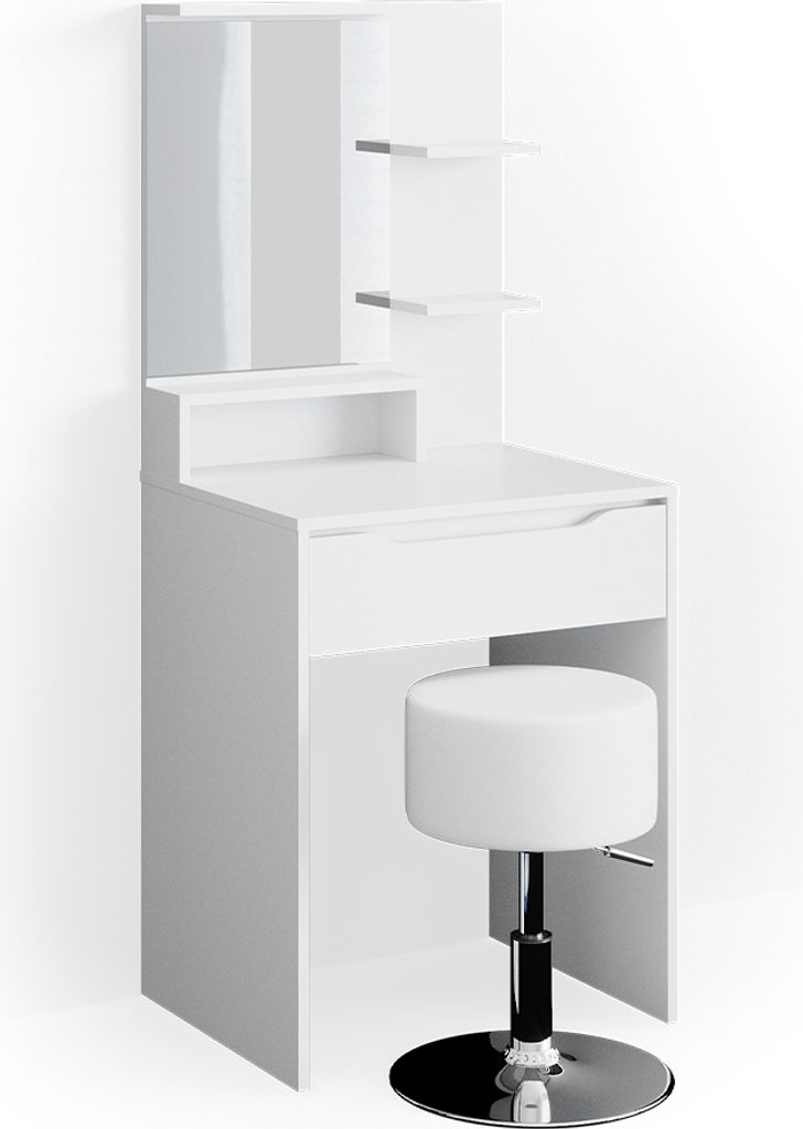 Schminktisch Vicco Ruben Weiß 60 cm mit Hocker, Model 34610