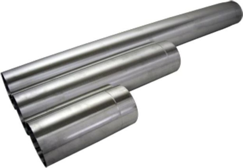 Bertrams Alu Abgasrohr 14RL250-130 250 mm, Ø 130 mm x 1 mm