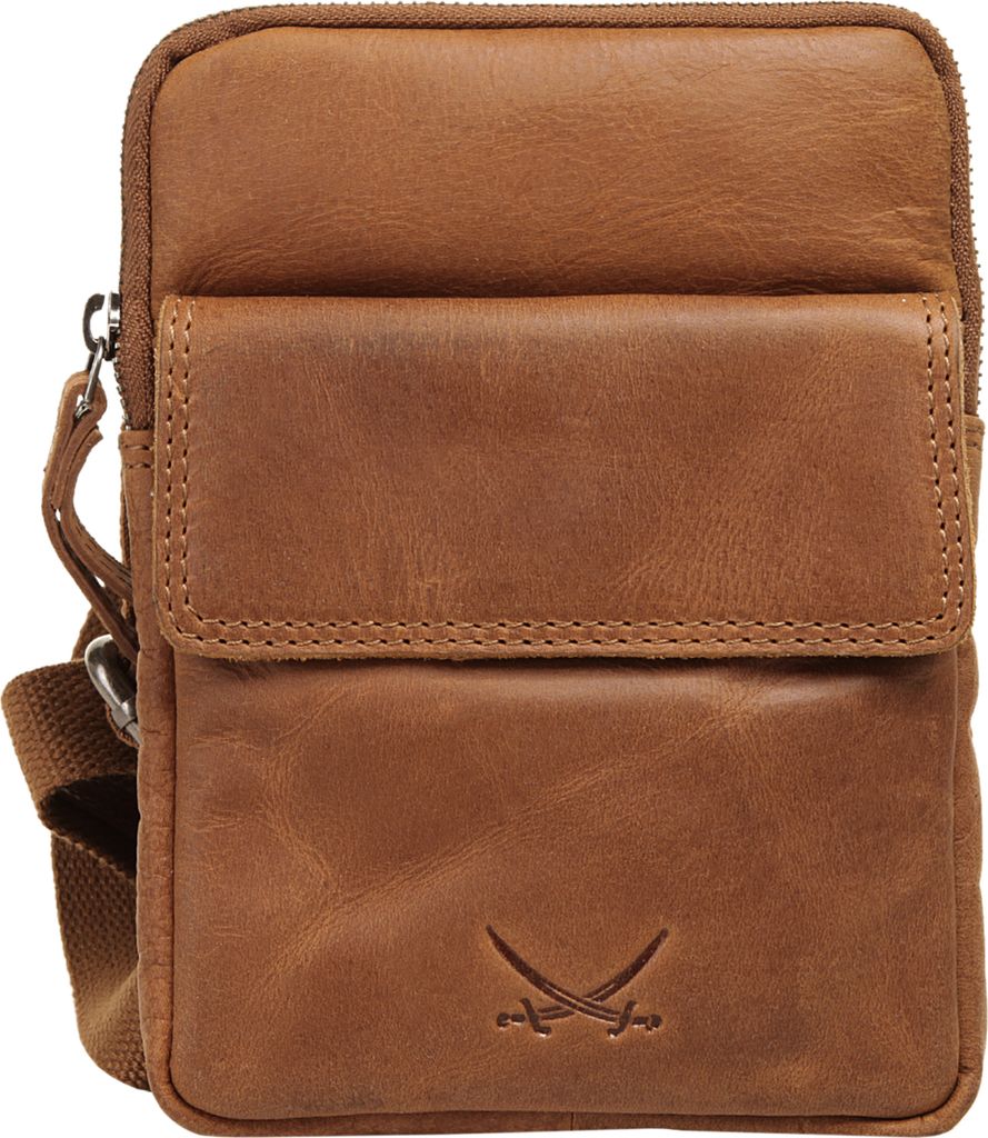 Sansibar Umhängetasche Sansibar Sylt Herren, Damen 020728 cognac