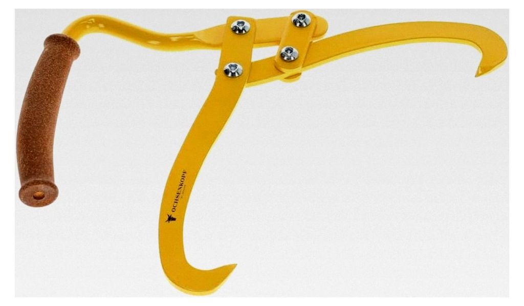 Handpackzange mit gehärteten Spitzen und rutschfestem Korkgriff, 265 mm Maulöffnung